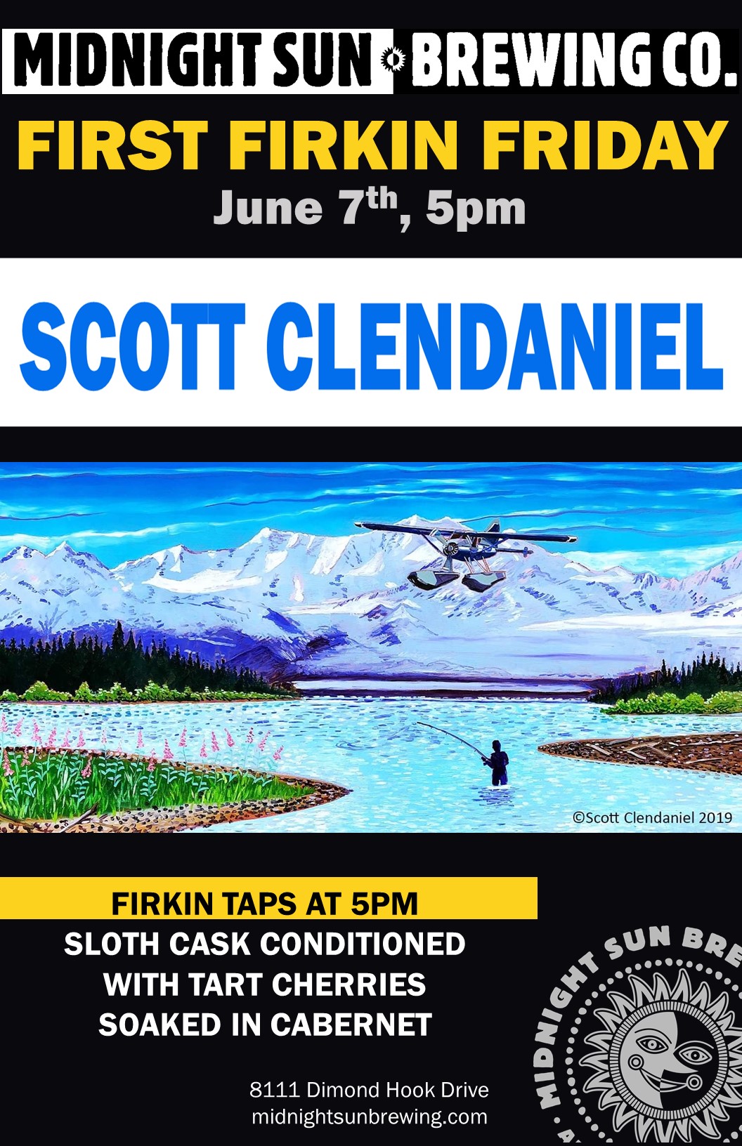 First Firkin Friday Scott Clendaniel June 2019 Midnight Sun Brewing Co.